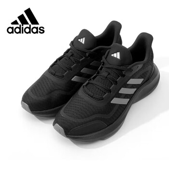 (adidas)春夏黑武士轻便耐磨透气休闲运动鞋跑鞋黑武士 uk8