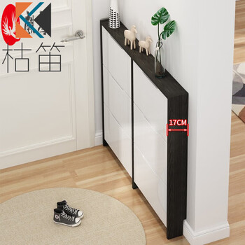 鞋柜斜插门口放鞋的鞋柜斜插式带门鞋柜窄款矮鞋柜斜着放鞋进门整体