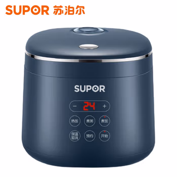 苏泊尔2L智能迷你型玲珑小电饭锅智能预约小型便携1-3人电饭煲 SF20FC45深海蓝