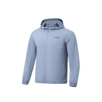 李宁0光防晒衣男夏季2023新款透气速干外套连帽冰丝户外运动上衣柔