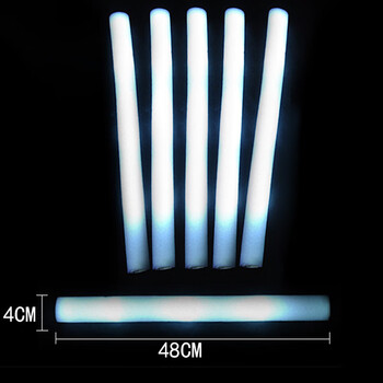 荧光棒演唱会定制应援棒七彩发光荧光海绵棒泡沫大号夜光棒元旦新年