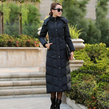 gbgr65のΩ特价捡漏高档轻奢超长款羽绒服女长过膝到脚踝及踝新款