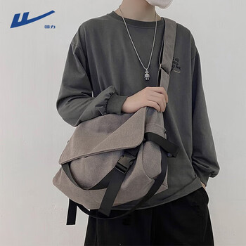 箱包皮具>男包>男士单肩/斜挎包>回力>回力斜挎包男单肩包复古帆布包