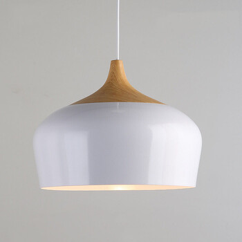 后现代吧台创意个性北欧风格餐厅简单吊灯马卡龙实木单头小吊灯具 乳