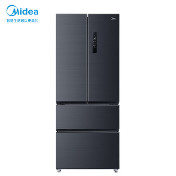 美的(Midea)19分钟急速净味426升变频一级能效法式多门四开门电冰箱家用除菌风冷智能家电BCD-426WTPZM(E)