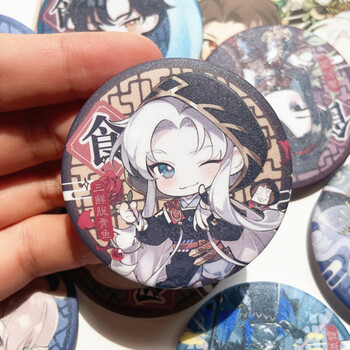 眉毛食物语周边徽章佛跳墙龙井烤鸭吧唧游戏二次元手游三鲜脱骨鱼一个