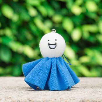 小蓝毛绒玩具包包挂件钥匙扣挂饰可爱布偶 晴天娃娃 小蓝和他的朋友