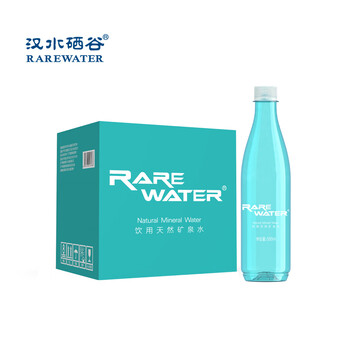 汉水硒谷RAREWATER 天然含硒矿泉水 550ml*12瓶 整箱装 弱碱天然矿泉水