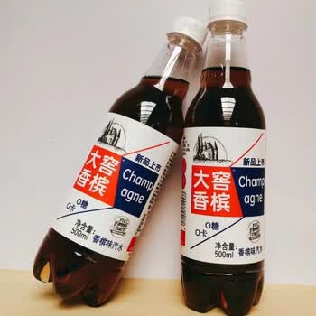食芳溢大窑汽水塑料瓶 大窖汽水香槟味橙味香槟汽水0糖0卡碳酸荔枝味