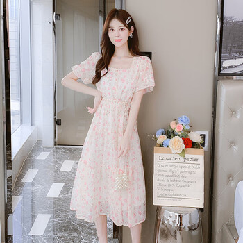宛杉奕新款连衣裙子夏天2023年女装夏季衣服韩版时尚小个子女士中长