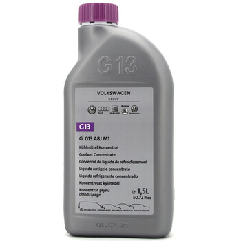 奥迪AUDI原厂防冻液冷却液适用A6L/A4L/Q3/Q5/Q7/A3/A4通用 G13 -52℃ 1.5升装 紫红色