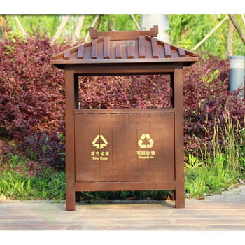 户外景区垃圾桶仿古分类垃圾箱创意古典果皮箱公园特色桶加厚镀锌板