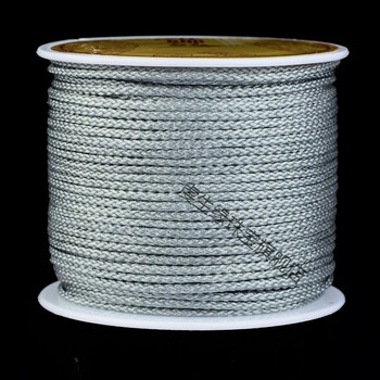 文玩线绳耐磨绳子无弹力手串绳佛珠手工编织玉线手绳串珠手链穿珠 维-曼波绳1.0（银灰色）/卷