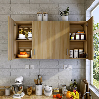 简约现代壁挂柜 家居板制厨房挂橱 创意收纳储物柜 长140*深35*高70