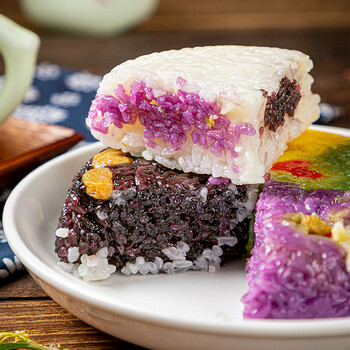 花米饭500g七彩米云南五彩米五色米植物染色五色糯米饭彩色主食