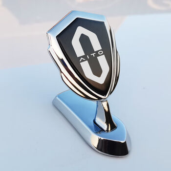 适用于问界m7 m5车立标贴改装外观配件装饰用品前脸车头机盖车标贴 问