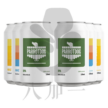 鹦鹉犬 鸟瞳/酷毙IPA/黄雀 浑浊IPA 新西兰 浑浊IPA 330ml*6罐