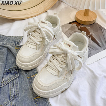 平板鞋女小白鞋女2022年秋冬季新款百搭女鞋厚底小众设计运动平底休闲