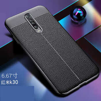 红米k30手机壳全包k305g保护皮套redmi k30硅胶男女潮 深邃黑( 全屏