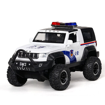 合金警车警车玩具回力车子小汽车玩具车男孩儿童玩具车模型仿真合金