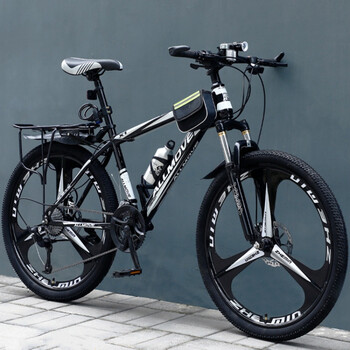 山地自行车24寸青少年 山地自行车男上班单车变速越野减震24寸新型
