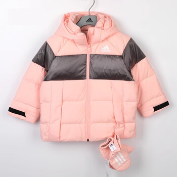 阿迪达斯adidas童装女童冬季运动休闲时尚百搭保暖羽绒服外套gg