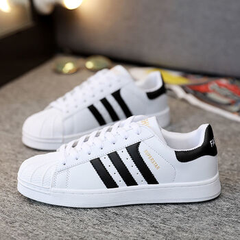 鞋男鞋百搭官网运动休闲板鞋男三叶草网红潮鞋白黑fashion35标准码数