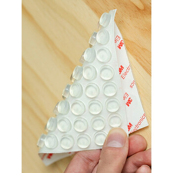 100粒橱柜门静音贴消音透明胶粒防滑胶粒防撞垫102mmb款中号适合衣柜