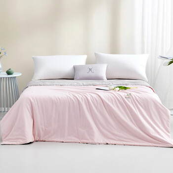 【梦洁家纺茶香抗菌纤维夏被:熙华】梦洁 可水洗夏凉被 宿舍单双人机