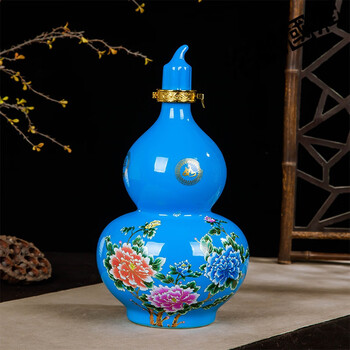 保阳玻璃酒瓶空瓶白酒空瓶陶瓷酒瓶1斤2斤5斤10斤葫芦空瓶景德镇仿古1