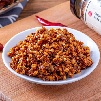 不倒翁花生辣椒酱下饭菜山东特产花生米辣椒酱花生碎拌面拌饭芝麻 两