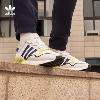 adidas阿迪达斯官网三叶草ZX 2K BOOST PURE男女复古休闲跑步鞋GZ7729 白/黑/绿40.5(250mm)【图片价格品牌报价】-京东