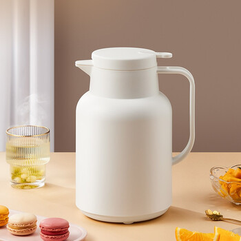 【保温壶价格走势】炊大皇真空玻璃红胆暖水壶保温瓶，办公室专用保温壶推荐