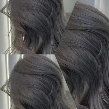 黑茶灰染发膏 自己染染发剂2022流行色自己在家染发植物学生黑色 黑茶