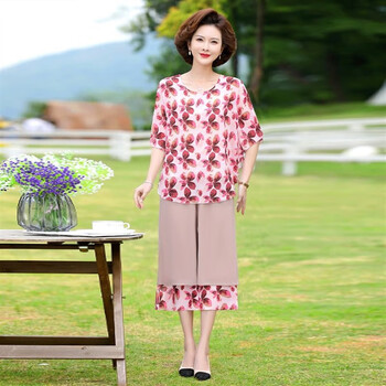 服饰内衣>女装>中老年女装>简丹诺>简丹诺中年妇女夏天穿的衣服妈妈