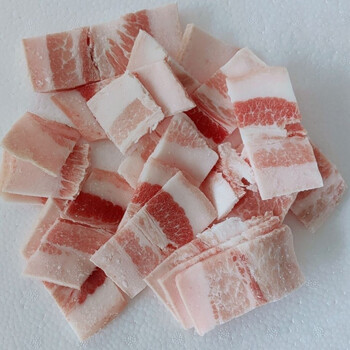 轻恋鲜冻五花肉肥瘦相间五花肉薄片猪肉片净重19斤18斤饭店食堂18斤带