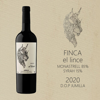 ALCENOFINCA EL LINCE林克慕合怀特西拉混酿西班牙胡米亚2020干红葡萄酒