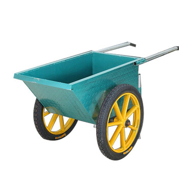 尊汇 斗车加厚两轮手推车搬运车建筑工地工程车水泥车翻斗车红色中号