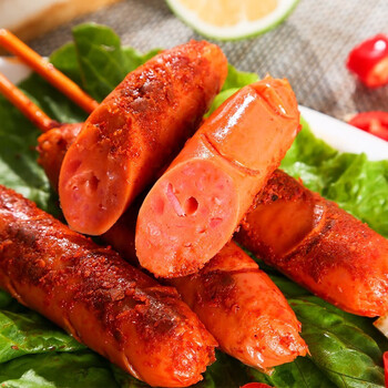 双汇火旋风刻花香肠48g支香辣麻辣火腿肠50支整箱火炫风火腿肠脆骨肠