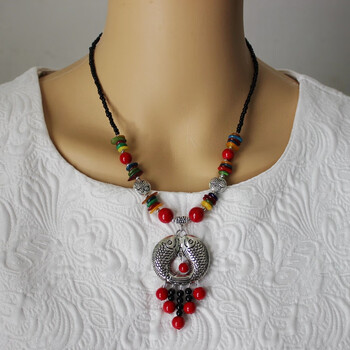 丰凝少数民族苗族项链少数民族风短项链云南丽江复520情人节送男女友