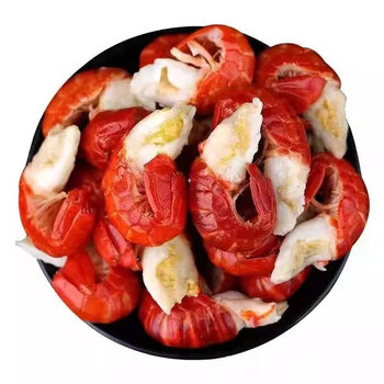 瑃蔻睿鲜活速冻无冰衣特大龙虾尾批发虾尾真空包装 无冰衣中号 1斤装