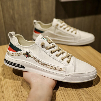 鞋男百搭韩版板鞋男士懒人鞋子男帆布鞋男31121白沙43标准运动鞋码