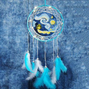 刺绣diy星空捕梦网 手工制作成人初学材料包丝带绣苏绣绣花古风礼