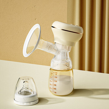 电动吸奶器挤乳器全自动静音便携携带一体式大容量大电量自动吸奶黄色