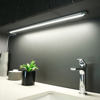 得利来220v直插橱柜灯led柜底灯厨房衣柜鞋柜玄关柜展示柜人体感应灯