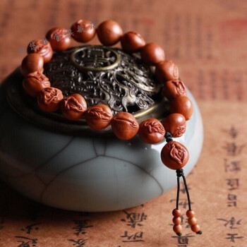男士礼物高端新款 橄榄核佛珠手链手串项链男女生命之源全阴九阴一阳