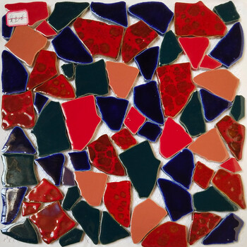 坚悦爱生活碎片过道地面文化公园别墅餐厅拼图定制陶瓷马赛克瓷砖tcsp