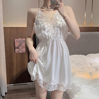 西梵娜全透明女生隐私全露衣服黑丝性感镂空睡衣睡袍套装女春夏2023