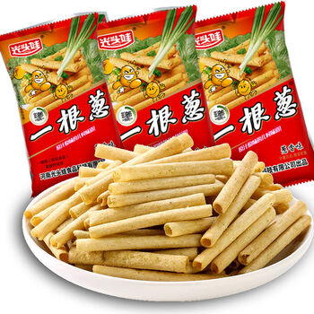 尚峰 甘师傅一根葱葱香味膨化食品8090后怀旧零食薯条休闲辣条小吃 10