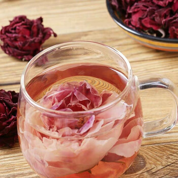 云南墨红玫瑰天然玫瑰花茶1朵1杯大玫瑰花冠 500克墨红玫瑰